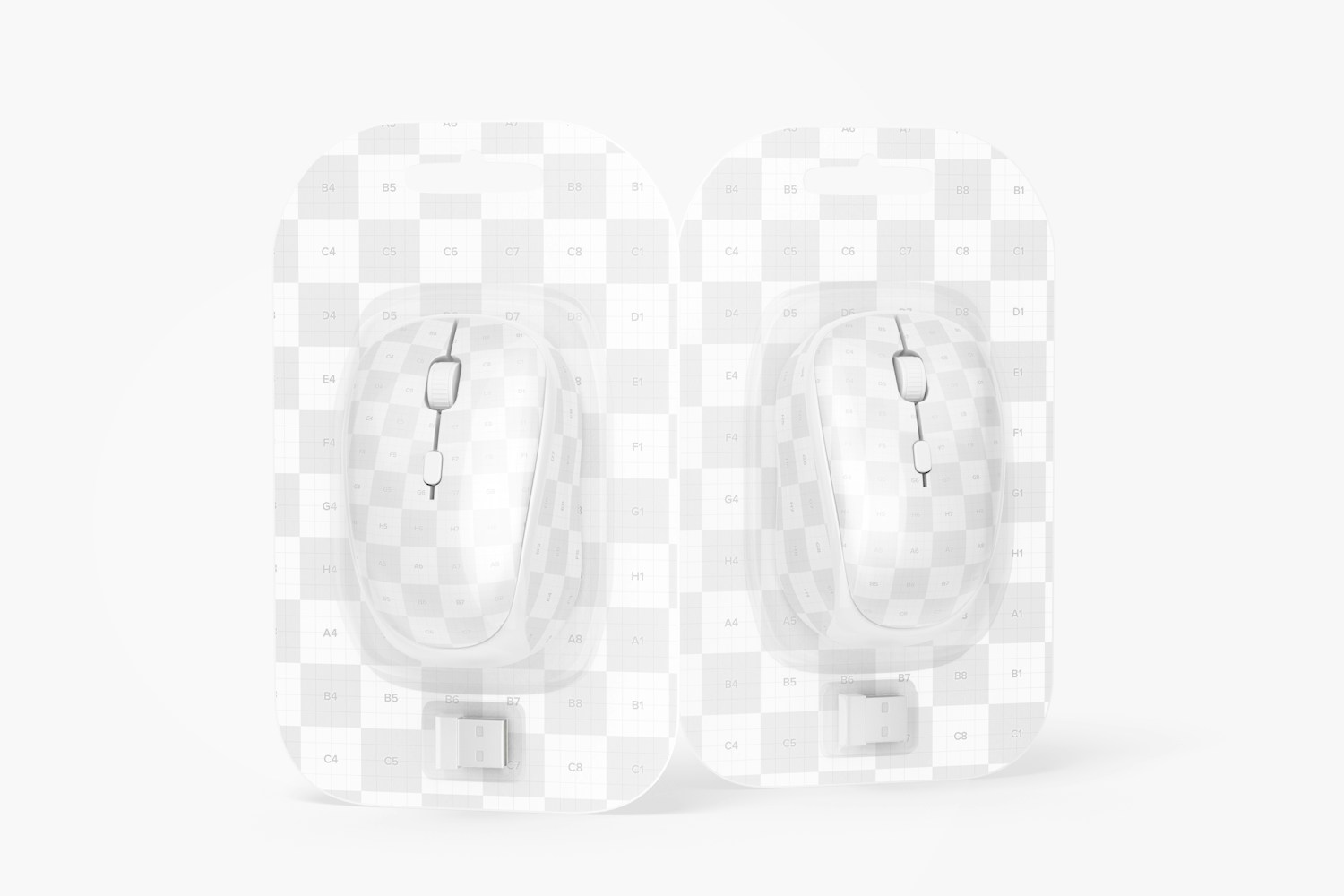 Wireless Mouse Blisters Mockup
