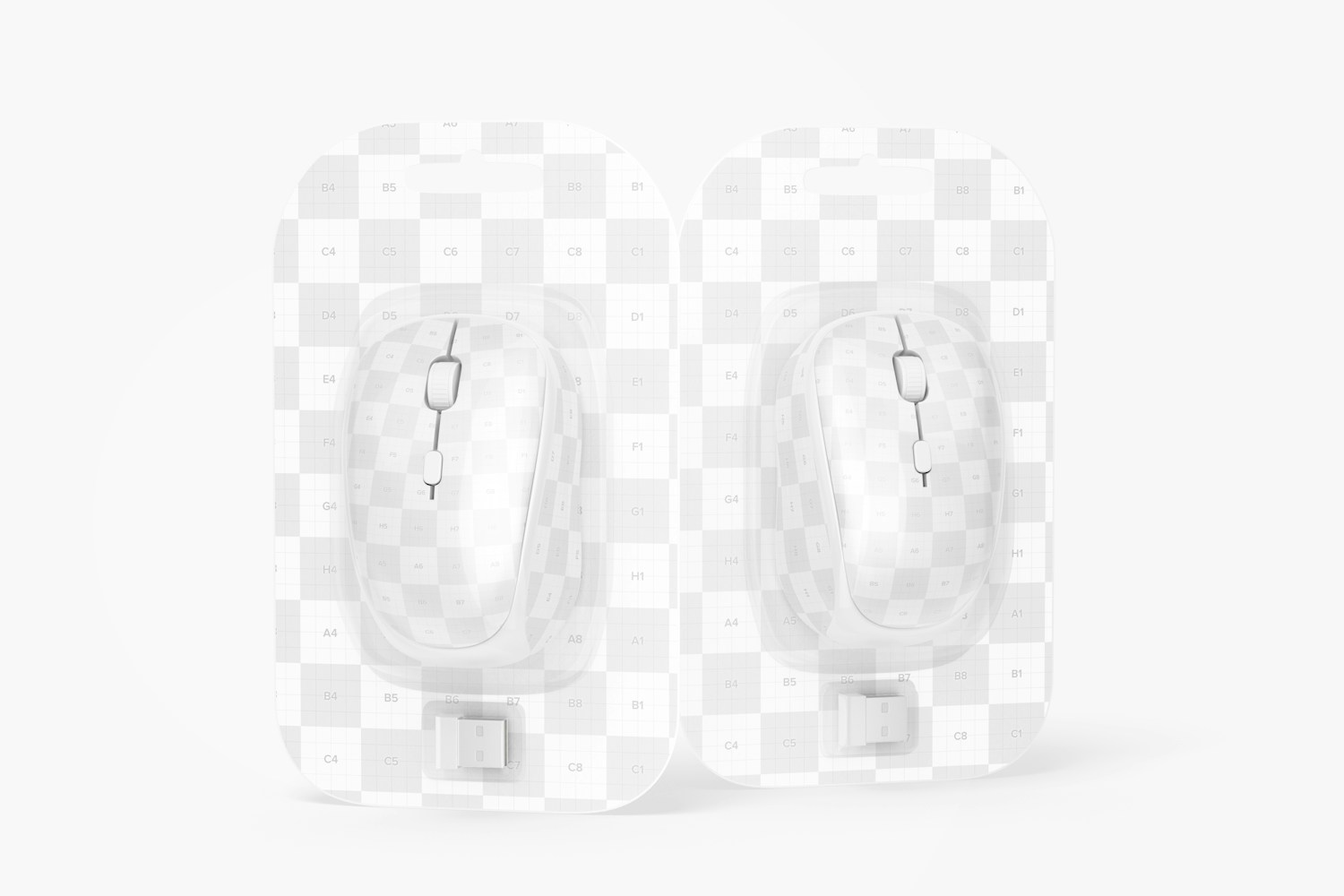 Wireless Mouse Blisters Mockup Wireless Mouse Blisters Mockup