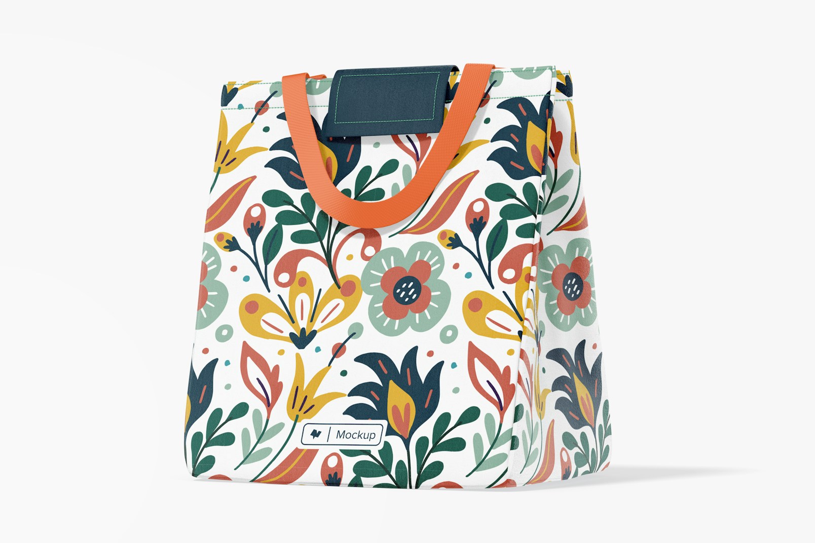 Foldable Lunch Bag Mockup, Right View