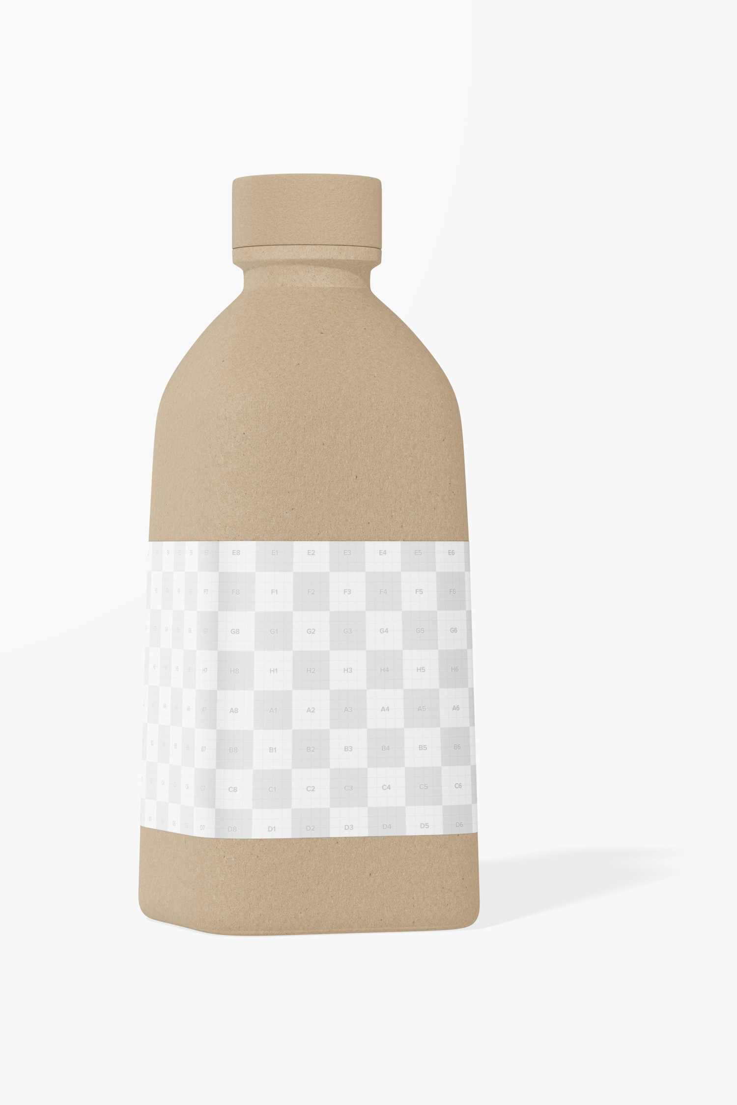 Eco Water Bottle Mockup, Front View