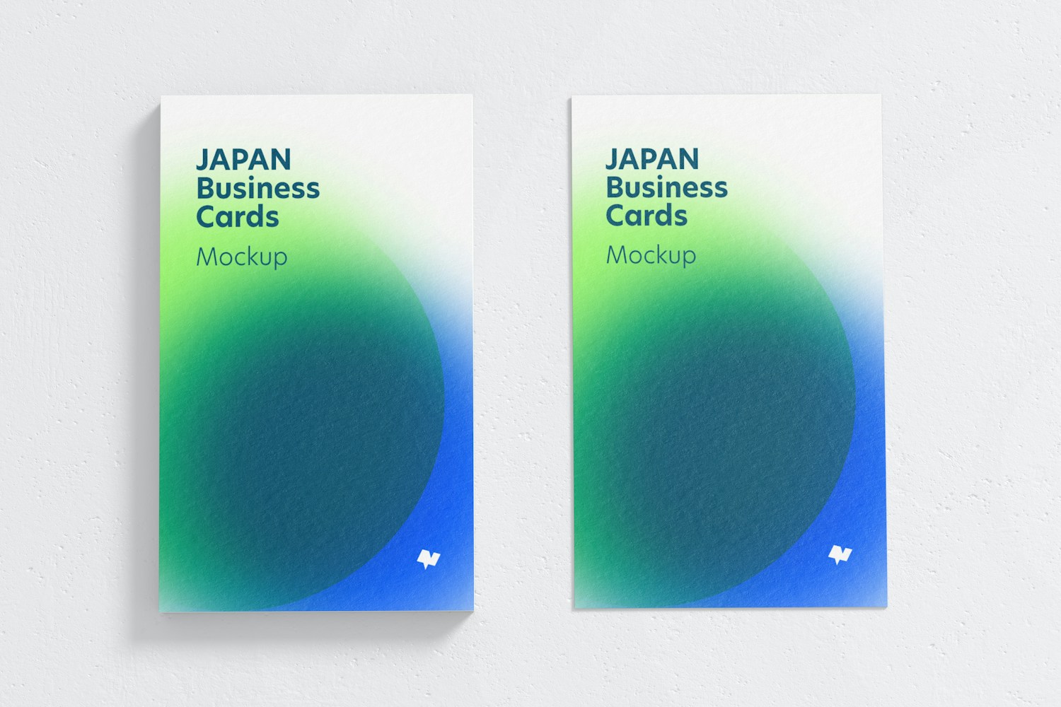 Japan Portrait Business Cards Mockup