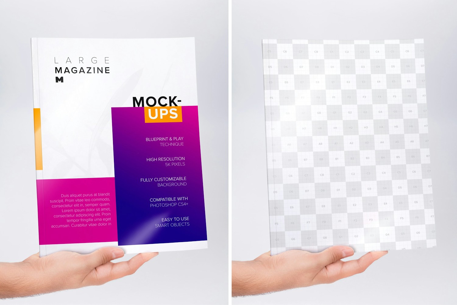 Large Magazine Cover Mockup 01