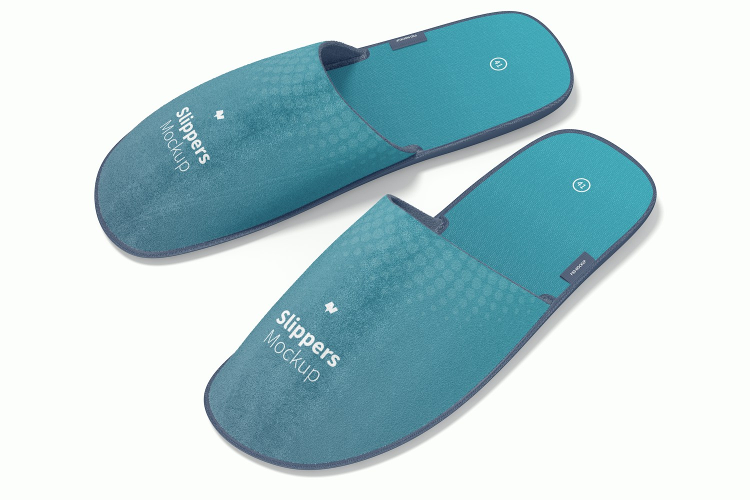 Slippers Mockup, Left View