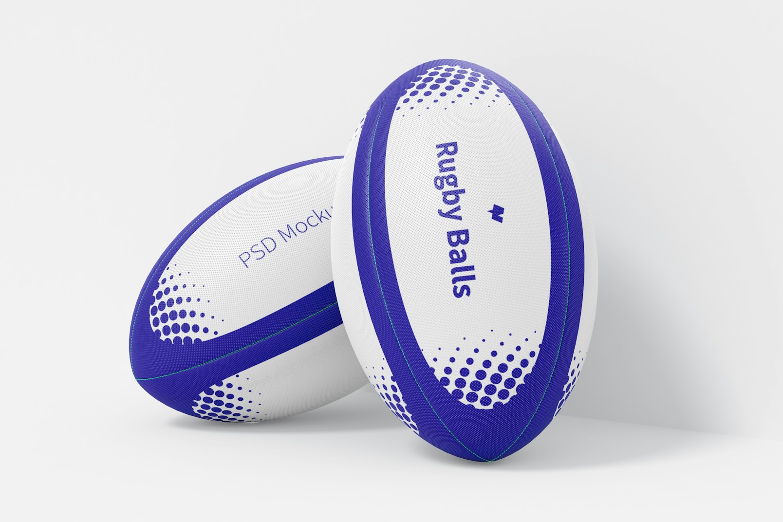 Maqueta de Balones de Rugby, Inclinados