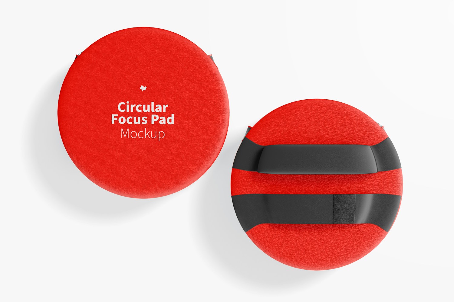 Circular Focus Pad Mockup, Front and Back Circular Focus Pad Mockup, Front and Back