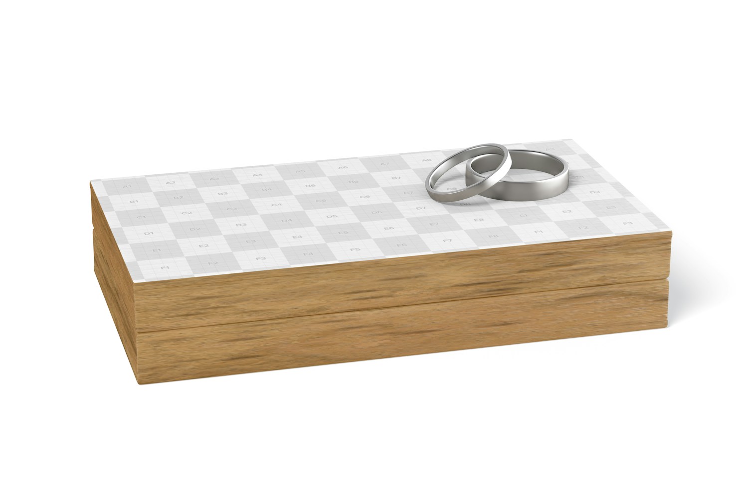 Wooden Ring Box Mockup