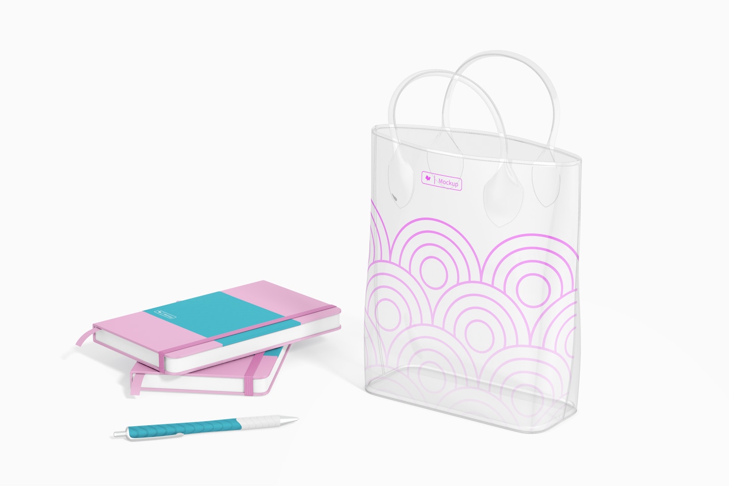 Clear Bag Mockup, Right View