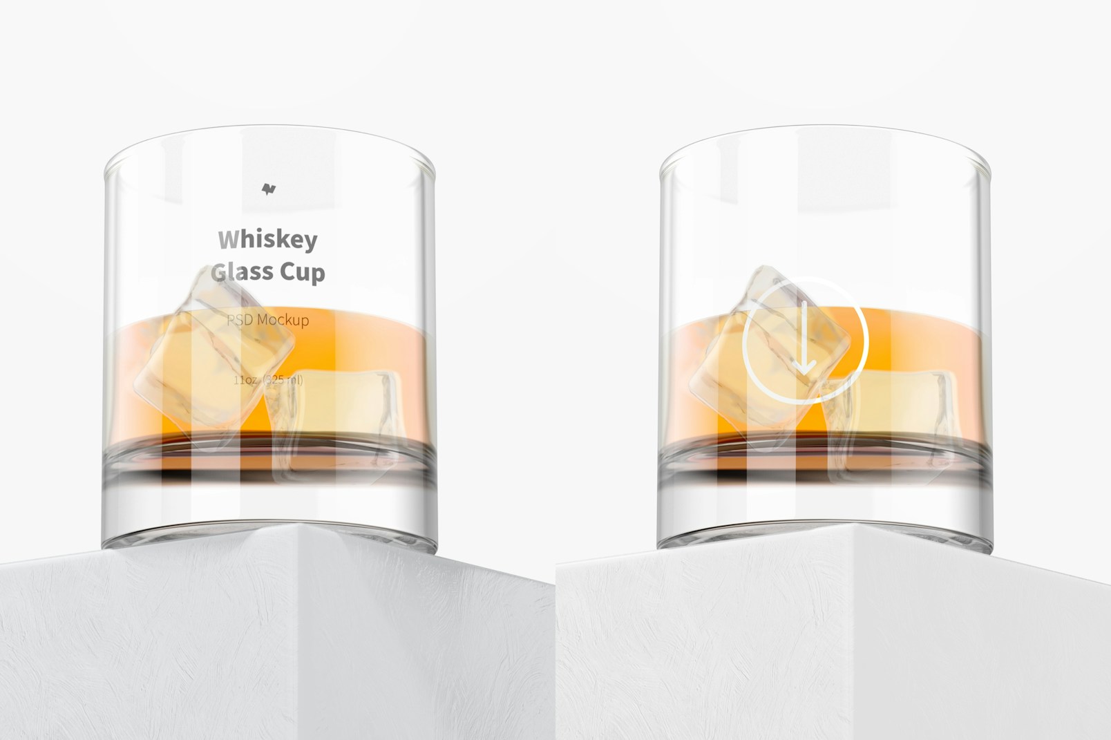 Maqueta de Vaso de Whisky de 11 oz, Perspectiva