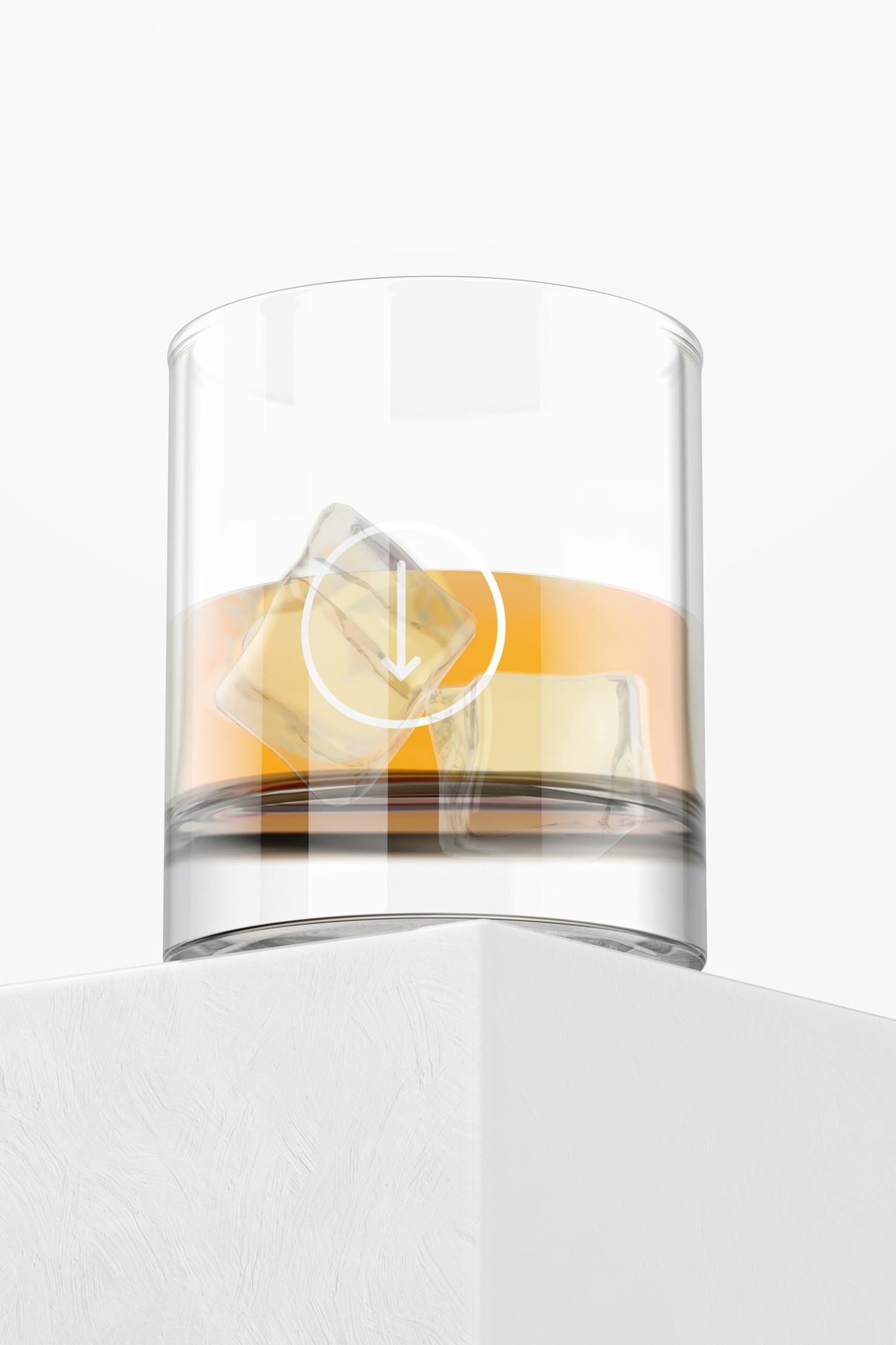 11 oz Whiskey Glass Cup Mockup, Perspective
