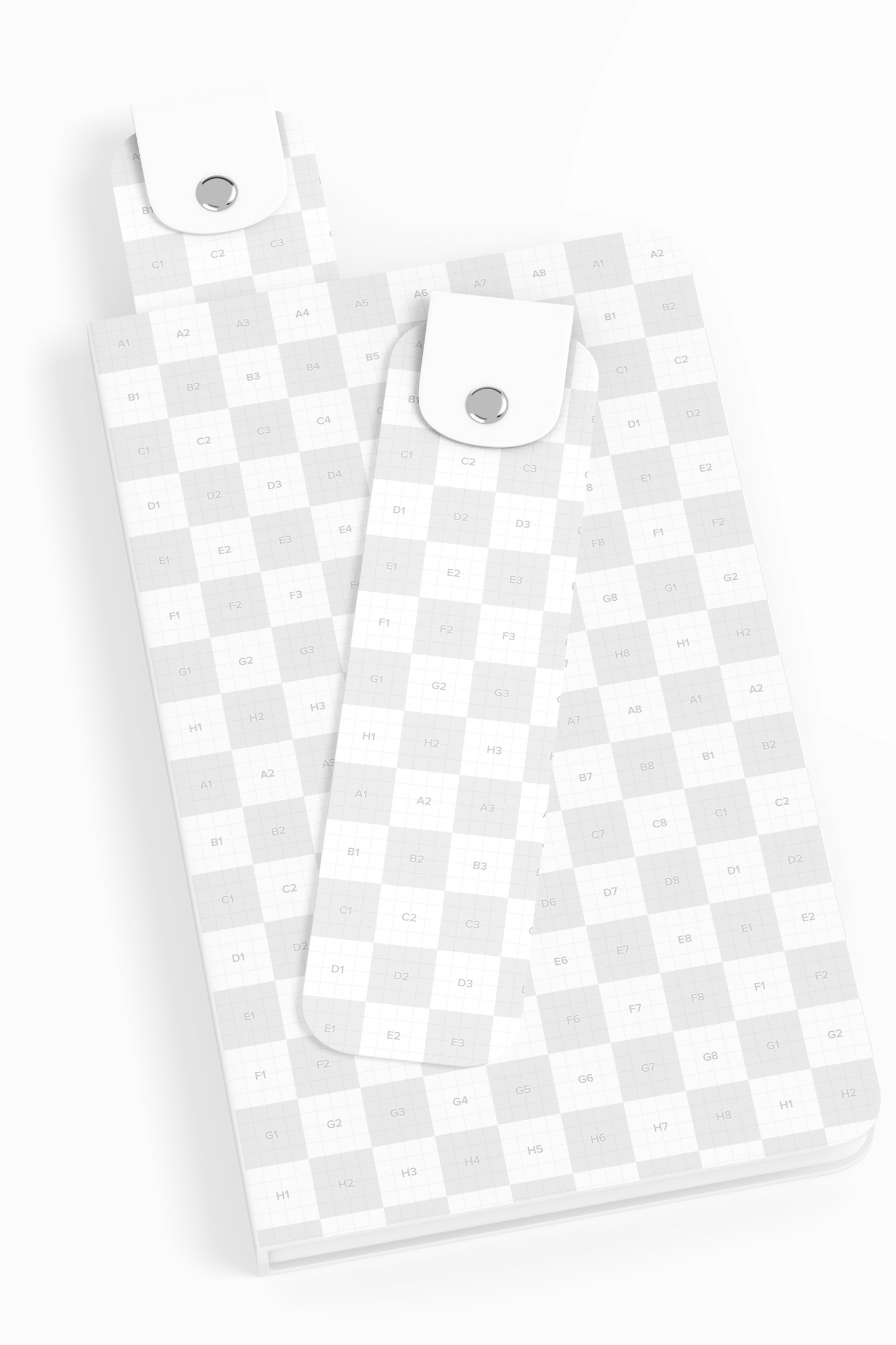 Leather Bookmarks Mockup, Perspective