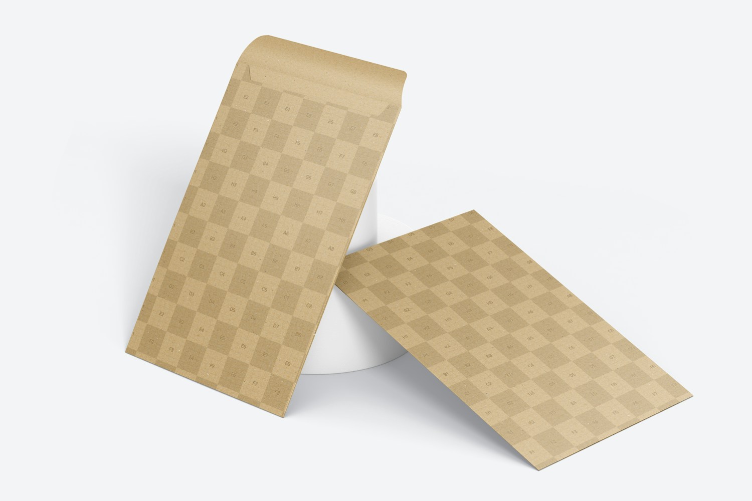 C4 Kraft Envelopes Mockup