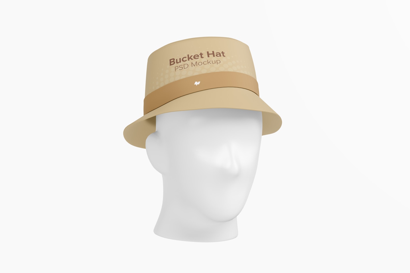 Bucket Hat Mockup, 3/4 Front Left View