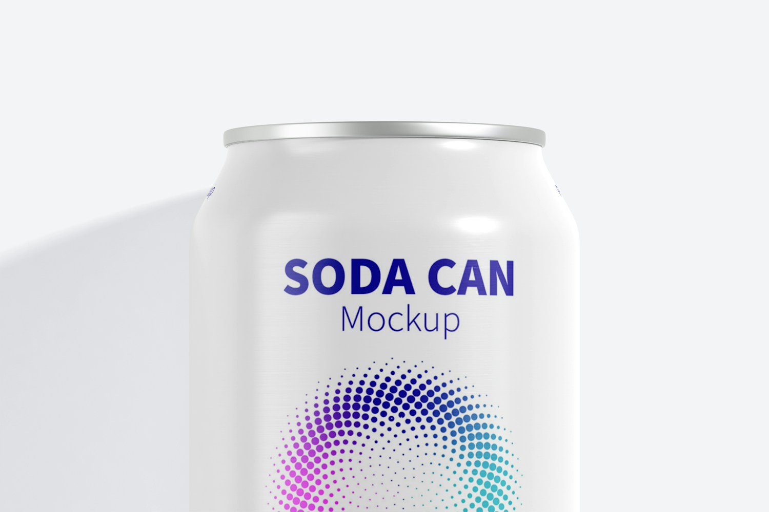 355 ml Soda Can Mockup, Top View