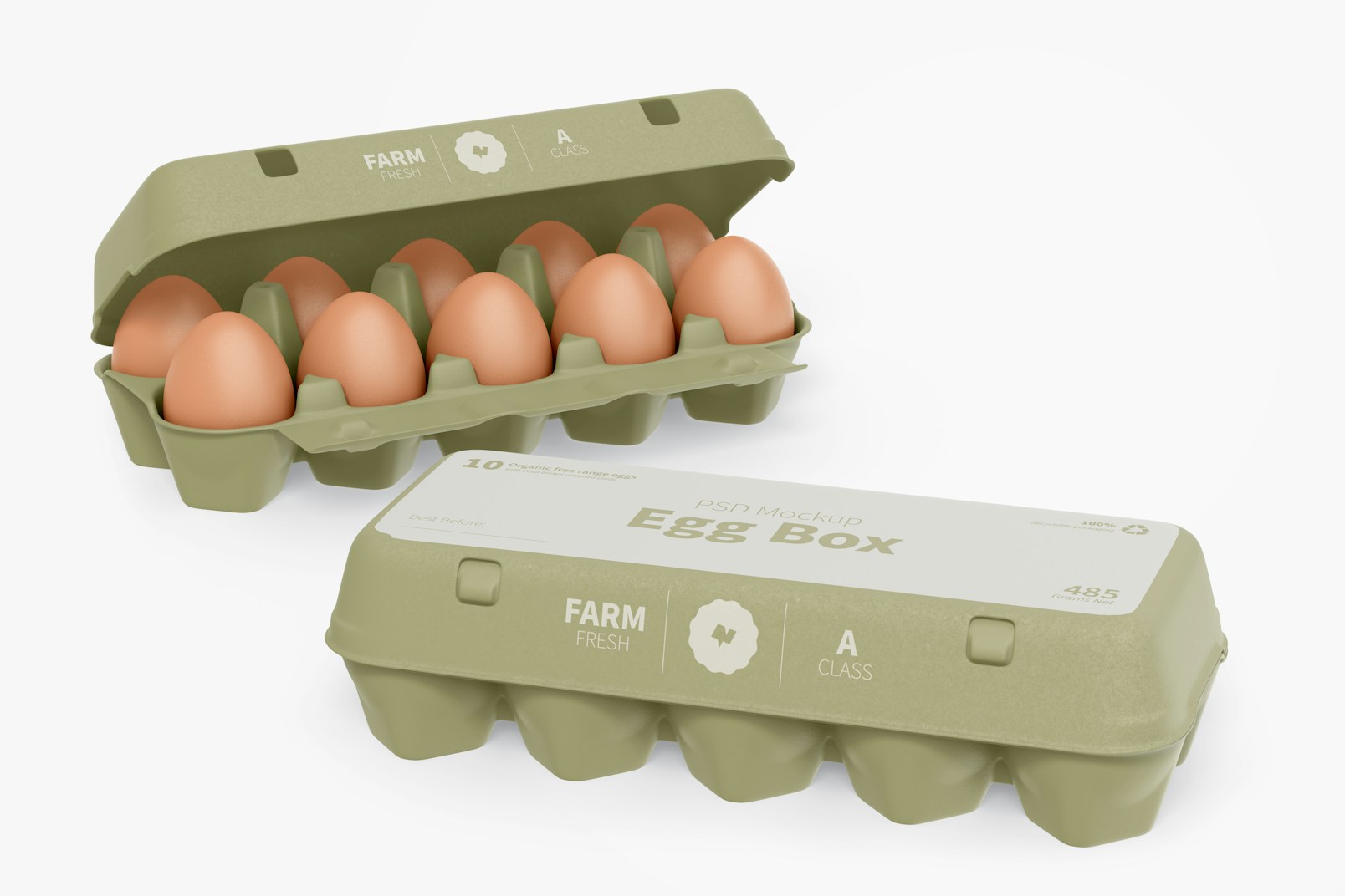 Maqueta de Cajas de Huevos